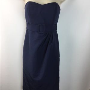 Vineyard Collection Strapless  belted  tunic dress